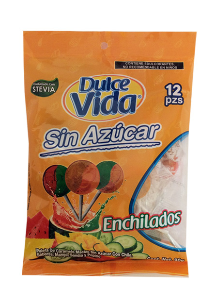 Paleta Dulce Vida Enchilados bolsa 12 piezas