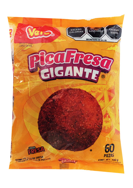 Pica Fresa Gigante bolsa 60 piezas