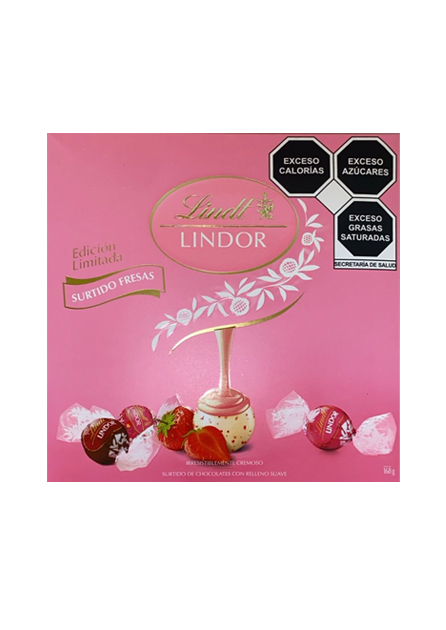 Estuche Lindor fresa